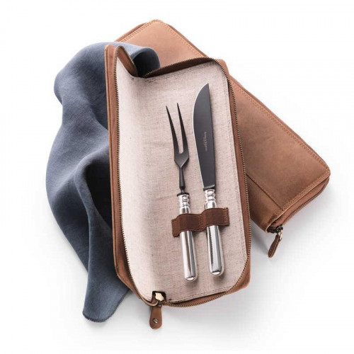 Robbe & Berking Alt-Spaten - 925 Sterling Silber Tranchierset Frozen Black 2-tlg.